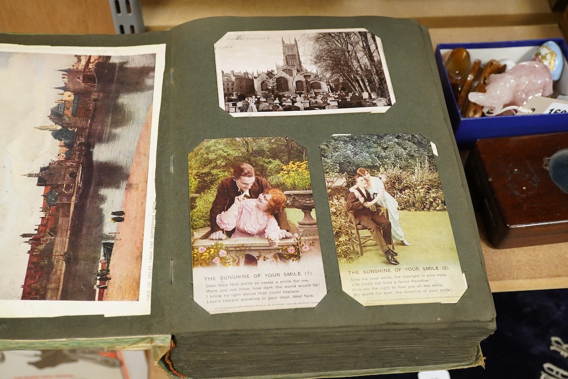 An album of Edwardian and later postcards